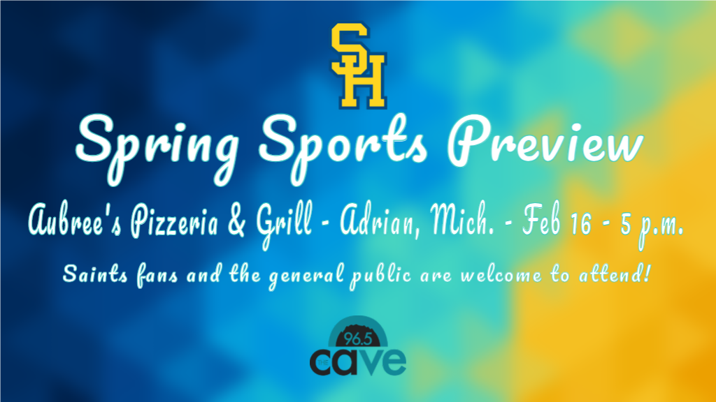 Spring Sports Preview Set For Feb. 16 at Aubree's